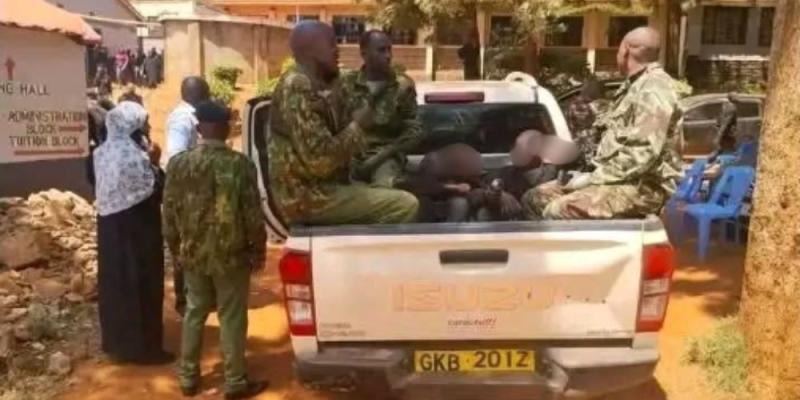 File image of the arrested boys at Matungulu High School.